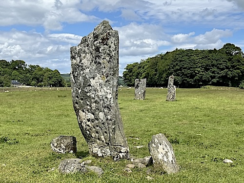 Neolithic standing stones in Kilmartin Glen, Argyll