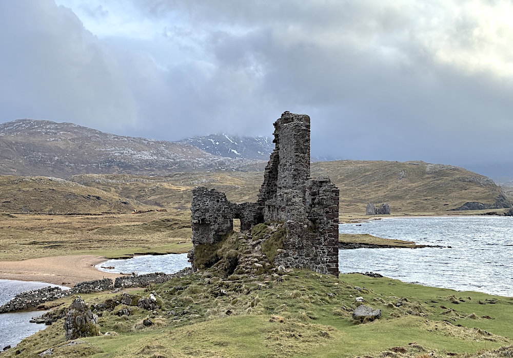 Ardvreck Castle ruins on Loch Assynt, Sutherland