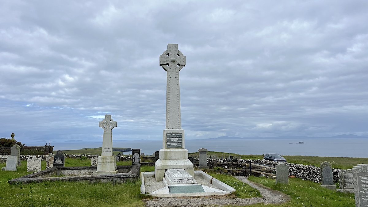 Grave of Flora Macdonald on the Isle of Skye
